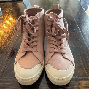 Women's Pink High-Top Sneakers